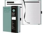 Korsch Projekt- und Meetingplaner, DIN A5, 200 Seiten, FSC-Papier, Leinenstruktur, Farbschnittkante, Gummiband & Stiftehalter, salbei