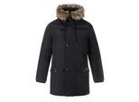 Minoti Gewatteerde heren parka (Zwart)