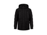 Minoti Gewatteerde heren parka (Zwart)