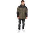 Crosshatch Heren Polyester Puffer Jacket (Groen)