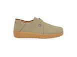 Lambretta Heren-sneakers met logo en plateauzool (Zand)