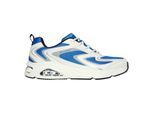 Skechers Heren-sportschoenen met overlay (Wit/blauw)