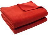 Wohndecke ZOEPPRITZ1828 "Soft-Fleece", rust, B:160cm L:200cm, Polyester, Viskose, Wohndecken, Wohndecke, Fleecedecke mit unverwechselbarem Cashmere Handfeel