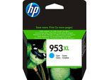 HP Tintenpatrone "HP original Druckerpatrone 953XL, Farben: C/M/Y/B", blau (cyan), Tintenpatronen, 3 Probemonate gratis* drucken, Tintenpatrone