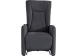 TV-Sessel SIT & MORE "Melissa", grau (dunkelgrau), B:71cm, 98% Polyester 2% Polyamid, Sessel, TV-Sessel, wahlweise elektrisch oder manuell verstellbar, optional Aufstehhilfe