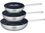 Pfannen-Set HANSEATIC "hanseatic", silber, Ø:28cm, Pfannen, Pfannen-Set, Antihaft-Versiegelung, beschichtet, Induktion