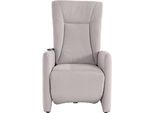 TV-Sessel SIT & MORE "Melissa", silber, B:71cm, 98% Polyester 2% Polyamid, Sessel, TV-Sessel, wahlweise elektrisch oder manuell verstellbar, optional Aufstehhilfe