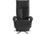 TV-Sessel SIT & MORE "Tycoon mit Kopfteilverstellung und 360 Drehfunktion", schwarz, B:74cm H:112cm T:82cm, Sessel, TV-Sessel, wahlweise manuell oder elektrischer Funktion, auch mit Akku (kabellos)