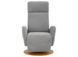 TV-Sessel SIT & MORE "Kobra", grau, B:71cm H:110cm T:82cm, Webstoff (100% Polyester);Luxus-Microfaser Euphoria (100% Polyester);Luxus-Microfaser Vintage (100% Polyester), Sessel, TV-Sessel, wahlweise mit 2 Motoren, 2 Motoren und Akku oder mit 2 Motoren
