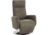 Relaxsessel SIT & MORE "Kobra", grau (taupe), B:71cm H:108cm T:82cm, Luxus-Kunstleder;NaturLEDER (echtes Rindsleder);Luxus-Microfaser Vintageoptik (100% Polyester), kein typischer Microfaser Bezug, Sessel, Relaxsessel, in Größe S, wahlweise mit Motor und Aufstehhilfe