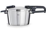 Schnellkochtopf FISSLER "Vitaquick Edition", silber (edelstahl, silber), Ø:22cm, Töpfe, Schnellkochtopf, Made in Germany, mit gelochtem Einsatz