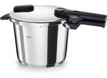 Schnellkochtopf FISSLER "VitaquickElemental Dampfkochtopf Premium Drucktopf", silber, B:29,5cm H:24,5cm L:39,5cm Ø:22cm, Töpfe, Schnellkochtopf, Schnellkochtopf mit 2 Garstufen und Superthermic Boden