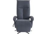 TV-Sessel SIT & MORE "Tycoon mit Kopfteilverstellung und 360 Drehfunktion", grau, B:74cm H:117cm T:85cm, 100% Polyester, Sessel, TV-Sessel, wahlweise manuell oder elektrischer Funktion, auch mit Akku (kabellos)