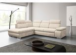 Ecksofa WERK2 "Alicante 280 x 230 cm Cord L-Form, modern und bequem", beige, B:280cm H:86cm T:230cm, Sofas, Ecksofa, Chenille, L-Form, XXL, Schlaffunktion, Bettkasten