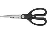 Haushaltsschere TEFAL "Ice Force", schwarz (schwarz, edelstahl), B:8,3cm, Scheren, Haushaltsschere, Eishärtungstechnologie, abnehmbare Klingen aus deutschem Edelstahl