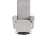 TV-Sessel SIT & MORE "Kobra", silber, B:71cm H:110cm T:82cm, Luxus-Microfaser (90% Polyester, 10% Polyamid);Flachgewebe (100% Polyester);Struktur (100% Polyester), Sessel, TV-Sessel