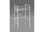 Ablageelement HAKU "Sofatisch, Wohnzimmertisch", weiß (braun), B:34cm H:62cm T:27cm, MDF, Regale, Ablageelement, rechteckig - aus MDF Braun - B/T/H 34/27/62 cm
