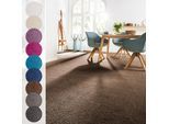 Teppichboden ANDIAMO "Sophie, Frisee-Velours, Gesamthöhe 12 mm, Luxusklasse LC3", braun, B:400cm L:450cm, Kunstfaser, Teppiche, Uni Farben, Breite 400 cm oder 500 cm, strapazierfähig & pflegeleicht