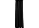 Verdunkelungsvorhang NEUTEX FOR YOU "INSULA", schwarz, Gardinen, 225cm, Multifunktionsband, 140cm, Polyester, Uni-Dimout für starke Verdunklung, nach Maß, B:140cm H:225cm