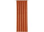 Vorhang WIRTH "Trondheim B", orange (terra), B:132cm H:145cm, Chenille, Polyacryl, Gardinen, nach Maß