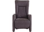 TV-Sessel SIT & MORE "Melissa", grau (anthrazit), B:71cm, 100% Polyester, Sessel, wahlweise elektrisch oder manuell verstellbar, optional Aufstehhilfe