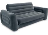 Luftsofa INTEX "Pull Out Sofa", grau, Luftbetten, B/H/L: 203cm x 66cm x 224cm, Vinyl, B:203cm H:66cm L:224cm