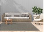 Teppich DEKOWE "Naturana Panama Spezial", braun (noche), B:200cm H:8mm L:250cm, Kunstfaser, Teppiche, Teppich, Flachgewebe, meliert, Sisal-Optik, mit Bordüre, Wohnzimmer