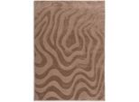 Teppich "Blaze 251", braun, B:140cm H:28mm L:200cm, Polyester, SCHÖNER WOHNEN-KOLLEKTION, Teppiche, Teppich, Indoor, pflegeleicht, verschiedene Formen, Hoch Tief Struktur