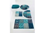Badematte GRUND Gr. 1, blau (türkis), rechteckig (45cm x 50cm ), 1 Stk., Badematten, Badematte