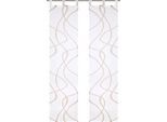 Schiebegardine OTTO HOME "Bene" Gr. 4, grau (taupe), B:57cm H:245cm, Polyester, Polyester, Gardinen, Inkl. Beschwerungsstange, transparent, glatt, gemustert