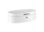 Wesco Brotkasten Elly Classic Line, Weiß, Metall, oval, 26x41.5x14 cm, Grüner Punkt, nachhaltig, Küchenzubehör, Brotkästen & -Körbe