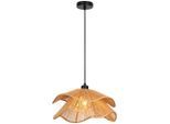 Collett's Monde Hängeleuchte, Hellbraun, Metall, Papier, Kreise,Kreise, Blume,Blume, 120 cm, RoHS, CE, Lampen & Leuchten, Innenbeleuchtung, Hängelampen, Pendelleuchten