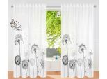 Gardine OTTO HOME "Nannette", weiß (schwarz), B:140cm H:225cm, Polyester, Polyester, recyceltes Polyester (rPET), Gardinen, Gardine, halbtransparent, gemustert, pflegeleicht, verschiedene Größen