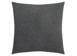 Dekokissen ZOEPPRITZ1828 "Soft-Fleece", medium grau melange, unifarben, B:50cm L:50cm, Polyester, Viskose, Dekokissen_Sitzkissen_Kissenhüllen, Kissenbezug aus Fleece