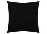 Dekokissen ZOEPPRITZ1828 "Soft-Fleece", schwarz, unifarben, B:50cm L:50cm, Polyester, Viskose, Dekokissen_Sitzkissen_Kissenhüllen, Kissenbezug aus Fleece