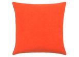 Dekokissen ZOEPPRITZ1828 "Soft-Fleece", papaya, unifarben, B:50cm L:50cm, Polyester, Viskose, Dekokissen_Sitzkissen_Kissenhüllen, Kissenbezug aus Fleece