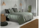 Bettwäsche ZO HOME "Zohome Baumwolle Mako-Satin Bettwäsche Satinado", grün (army grün), B/L: 135cm x 200cm, 1 Stk., 1 Stk., Mako-Satin, B/L: 80cm x 80cm, 1 Stk., Mako-Satin, Obermaterial: 100% Baumwolle, Bettwäsche, Bettwäsche, Bettwäsche aus 100% Baumwolle, hochwertige Mako-Satin, ab 135x200 cm.