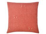 Dekokissen ZOEPPRITZ1828 "Soft-Fleece Legacy", rot (rot, gemustert), B:50cm L:50cm, Polyester, Viskose, Dekokissen_Sitzkissen_Kissenhüllen, Kissenbezug aus Fleece