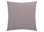 Dekokissen ZOEPPRITZ1828 "Soft-Fleece", light grau melange, unifarben, B:50cm L:50cm, Polyester, Viskose, Dekokissen_Sitzkissen_Kissenhüllen, Kissenbezug aus Fleece