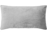 Dekokissen PAD "Elegance", grau (light grau, unifarben), B:35cm H:2cm L:60cm, Polyester, Dekokissen_Sitzkissen_Kissenhüllen, Design als Basic, aus Samt, elegante Optik