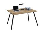 VCM Schreibtisch Computertisch Bürotisch Skandanivischer Retro Look Salia 160x80 cm