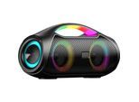 JTC-24 LED Bluetooth BoomBox30, 30W Stereo, USB, AUX, microSD, RGB LED Beleuchtung