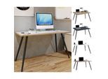 VCM Schreibtisch Computertisch Bürotisch Skandanivischer Retro Look Salia 110x50 cm