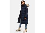 Marikoo dames winterjas – Schneesternchen, lang met capuchon & imitatiebontkraag