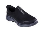 Skechers GO WALK 7 Easy On Evolution Textil Herren Schwarz/Grau Sneaker