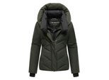 Marikoo dames gewatteerde winterjas Nadiraa met 2-in-1 design & capuchon