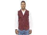 Heren klassiek glad geit suède leren vest-Exeter