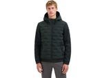 No Excess Jacket short fit sealed hooded knit dark steel