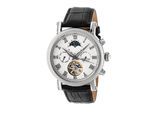 Montre automatique Heritor Winston semi-squelette avec bracelet en cuir