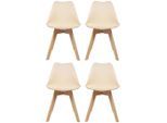 Mid.you , Buchefarben, Beige , Textil , Buche , 48x87x56 cm ,